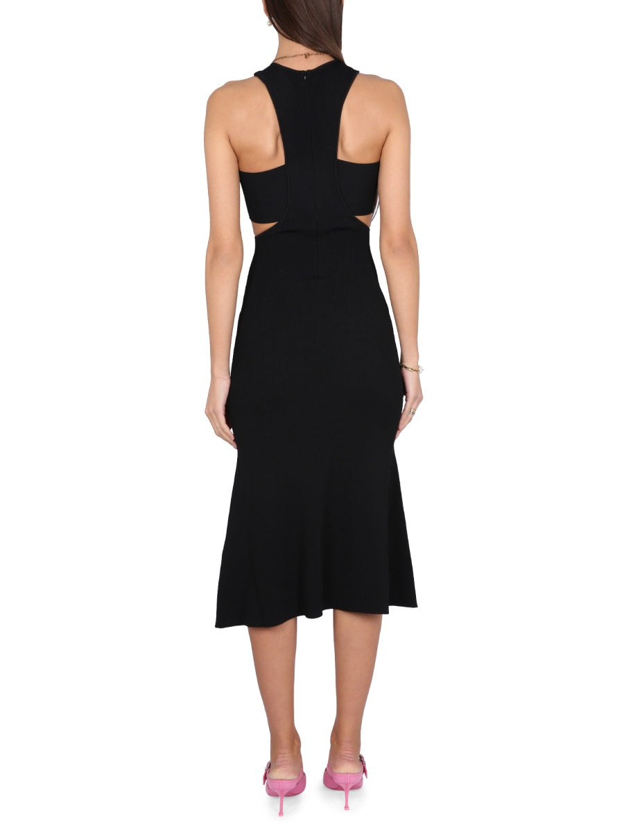Alexander McQueen cocktail dresses side profile designer luxury fashion
