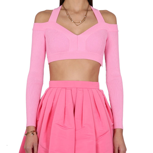 Alexander McQueen Tops? Alexander Mcqueen Women Cropped Shirt Elegant Everyday Designer Top