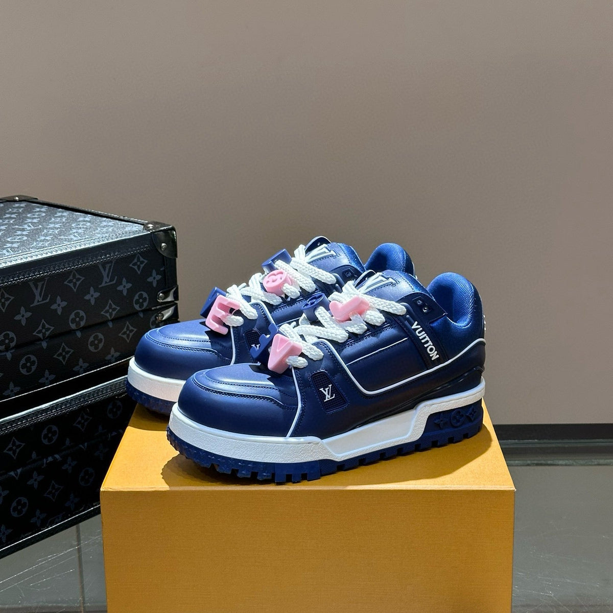 Louis Vuitton Shoes- Louis Vuitton Lou Trainers Premium Designer Casual Shoes
