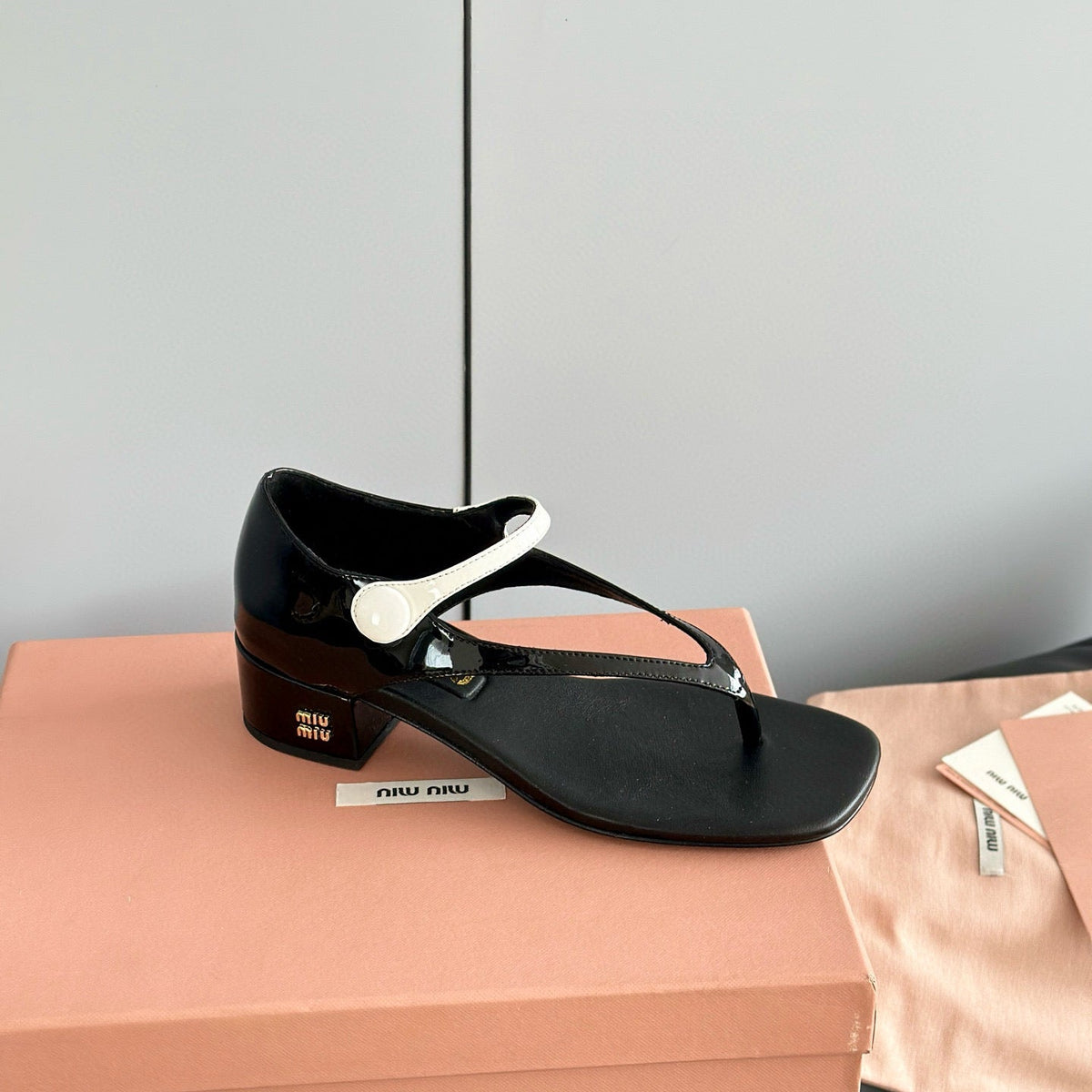 Shoes- Miu M Thong Sandals Comfortable Everyday Designer Shoes