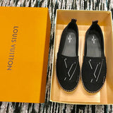 Close-up of Louis Vuitton shoes craftsmanship