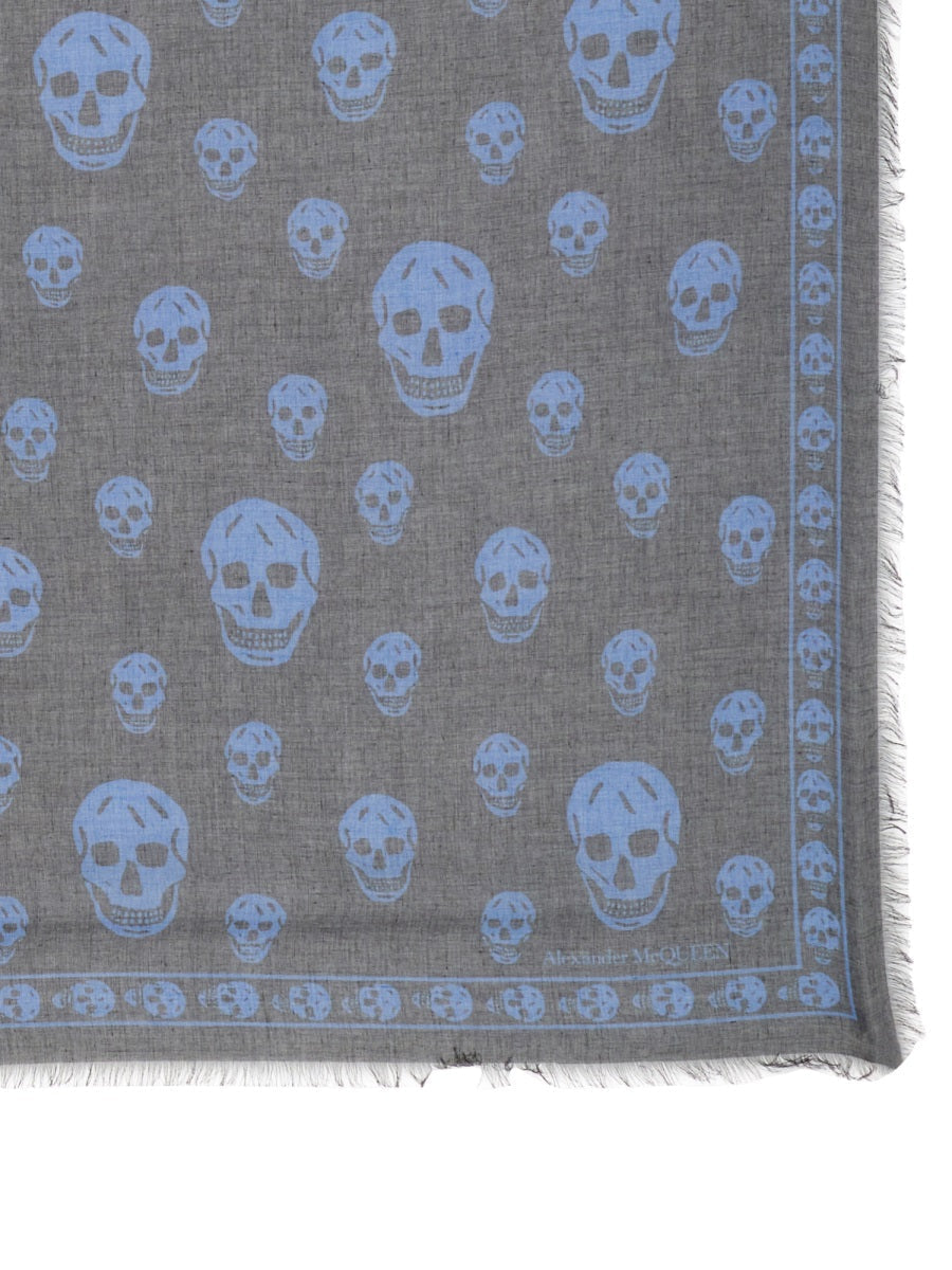 Alexander McQueen Scarves? Alexander Mcqueen Women Classic Skull Scarf Luxury Designer Silk Scarf
