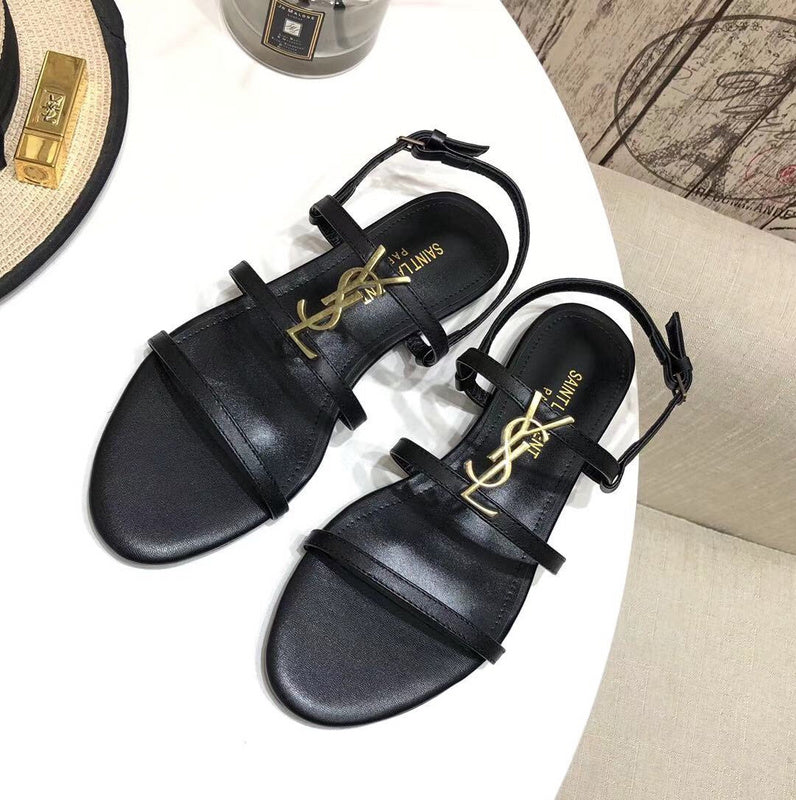 Close-up of Saint Laurent shoes craftsmanship