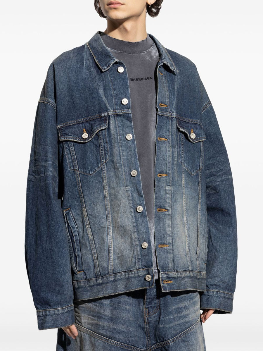 Balenciaga outerwear side profile designer luxury fashion