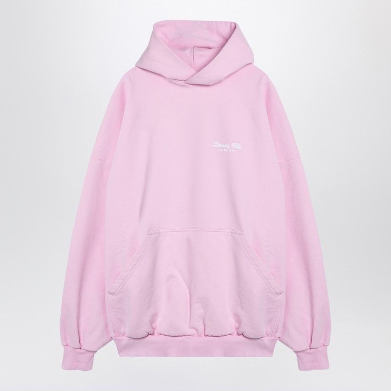 Balenciaga Bags? BALENCIAGA Oversized Fleece Hoodie with Pouch Pocket - Women's Premium Designer Shoulder Bag