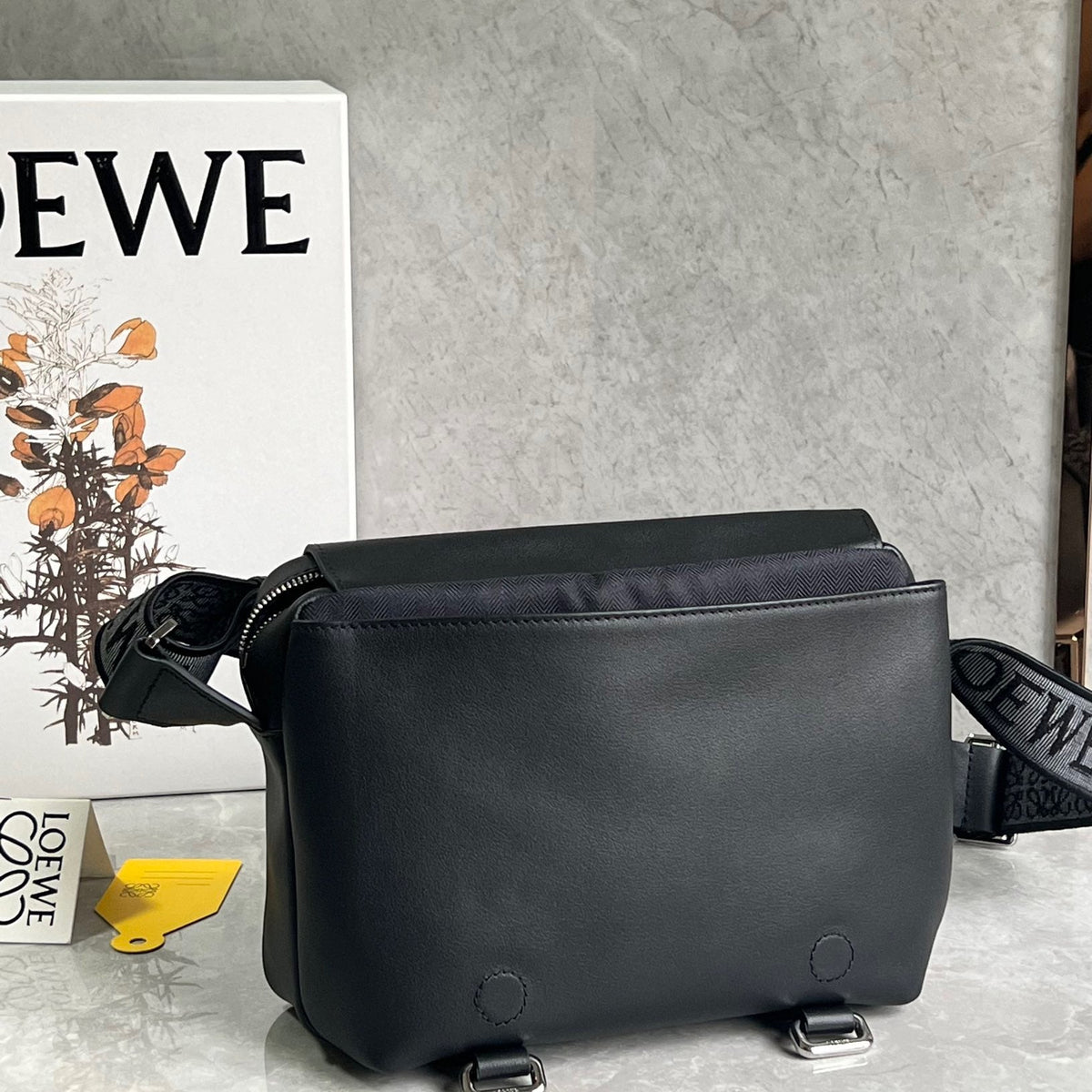 Bags- Loew XS Military Messenger Bag Luxury Designer Leather Handbag