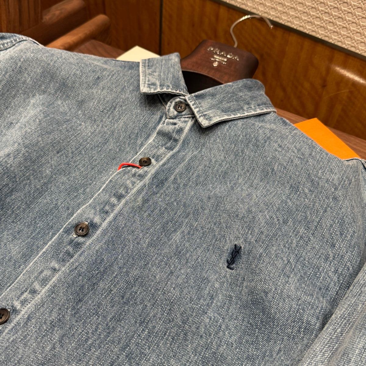 Saint Laurent Tops- Saint Laurent Denim Shirt Premium Designer Casual Top