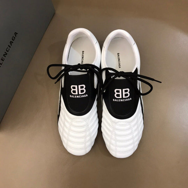 Balenciaga Tan Slip-On Sneakers - Side Profile View