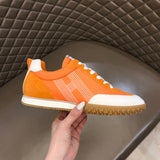 Hermès Grey Ankle Strap Heels - Close-Up Texture View