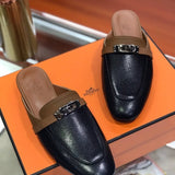 Hermes shoes Style 380 - logo and branding close-up