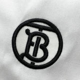 Close-up of Burberry designer clothing craftsmanship