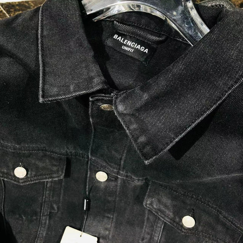 Close-up of Balenciaga designer clothing craftsmanship