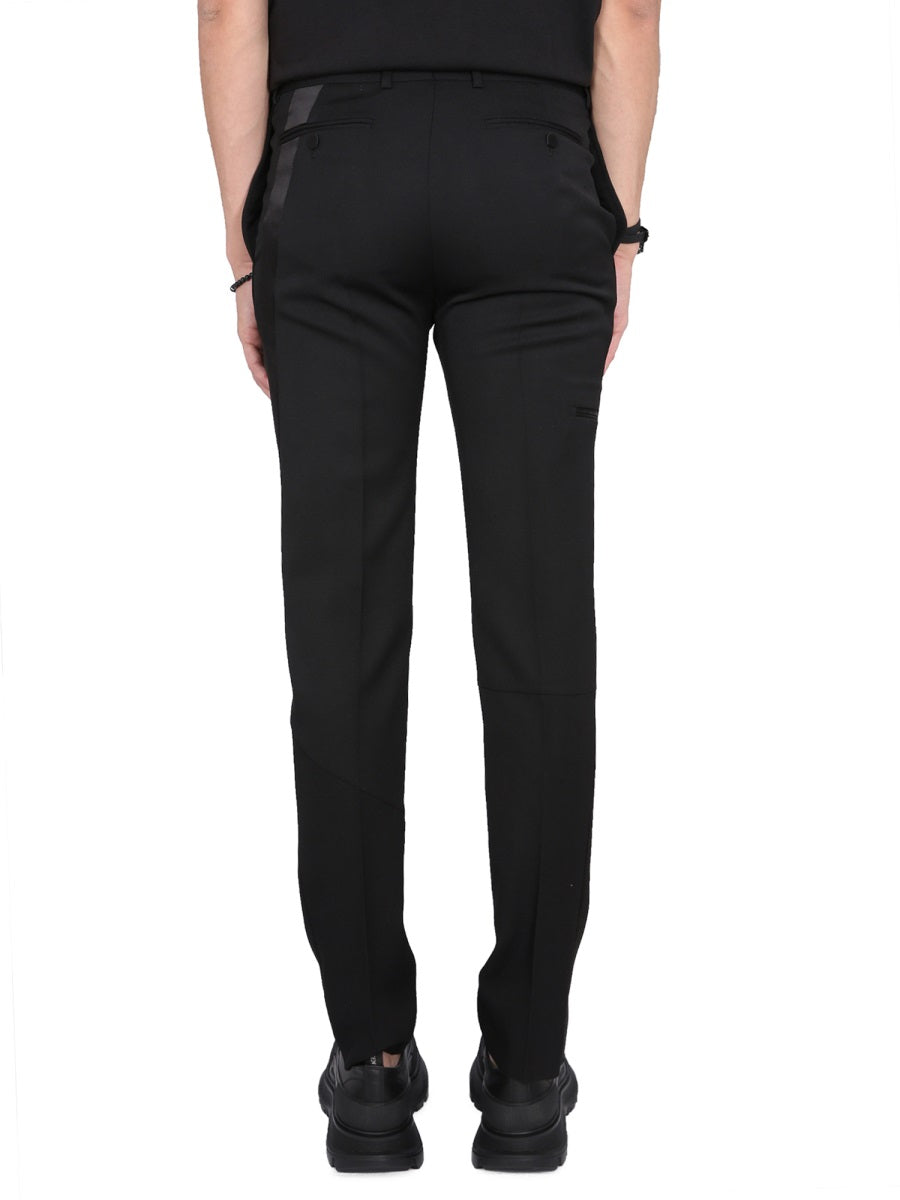Alexander McQueen Pants? Alexander Mcqueen Men Virgin Wool Pants Tailored Everyday Designer Pants