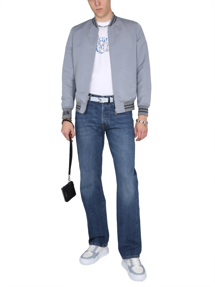 Alexander McQueen Jeans? Alexander Mcqueen Men Five Pocket Jeans Classic Everyday Designer Jeans