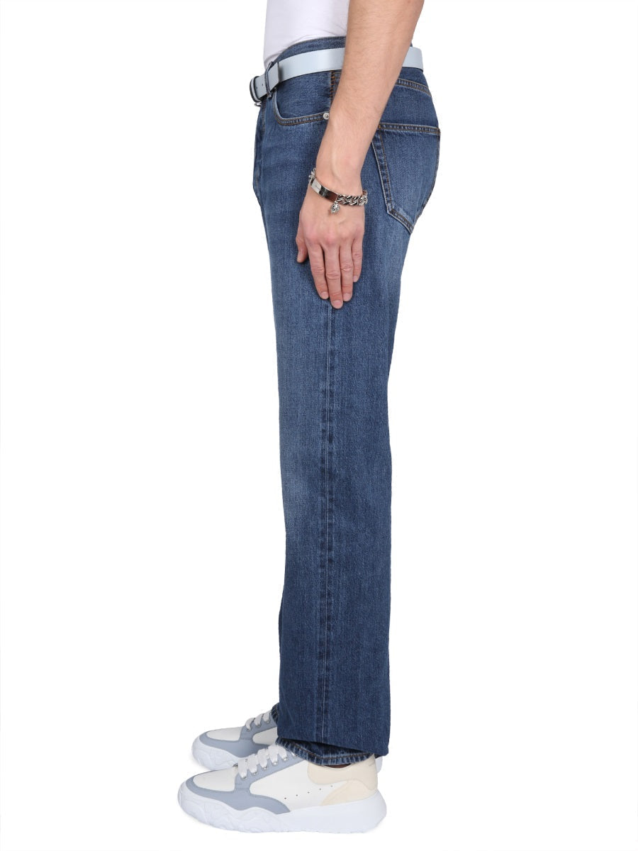 Alexander McQueen Jeans? Alexander Mcqueen Men Five Pocket Jeans Classic Everyday Designer Jeans