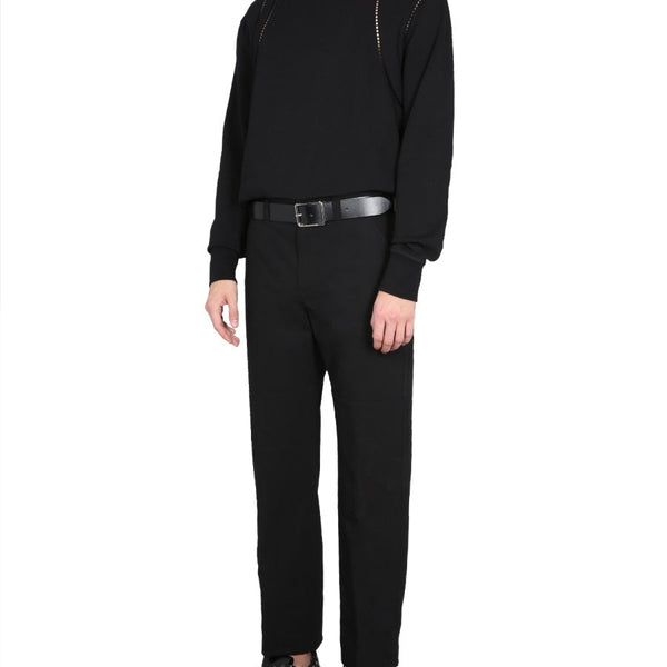 Alexander McQueen premium pants detail and craftsmanship close-up