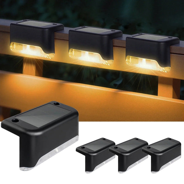 4 Pack Solar Deck Lights Outdoor