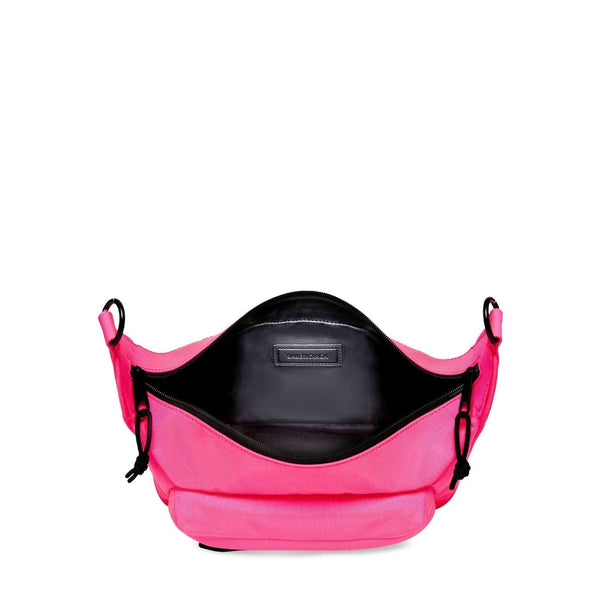 Close-up of Balenciaga shoulder bags hardware and fine stitching