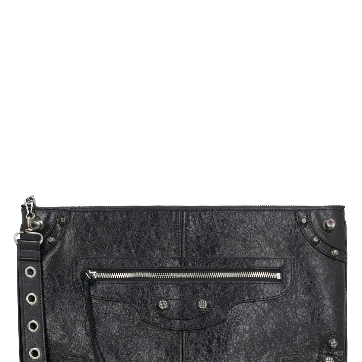Balenciaga Bags? BALENCIAGA Mini Pouch Handbag with Decorative Studs Elegant Everyday Designer Handbag