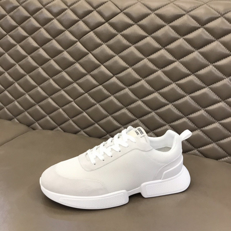 Hermès Camel High-Top Sneakers - Heel Detail View
