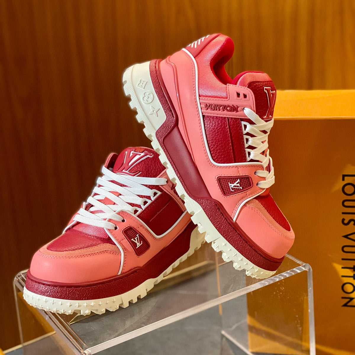 Louis Vuitton Shoes- Louis Vuitton Lou Trainer Maxi Trainers Premium Designer Casual Shoes