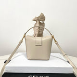 Side profile of Celine Fashion Item showcasing structured silhouette
