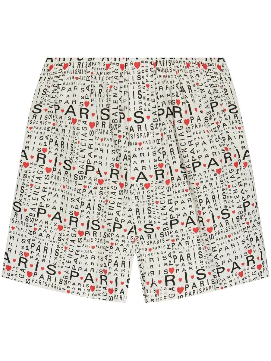 Balenciaga Pants? BALENCIAGA Men's Mini Pyjama Shorts for SS25 Tailored Everyday Designer Pants