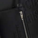 Close-up of Balenciaga totes hardware and fine stitching