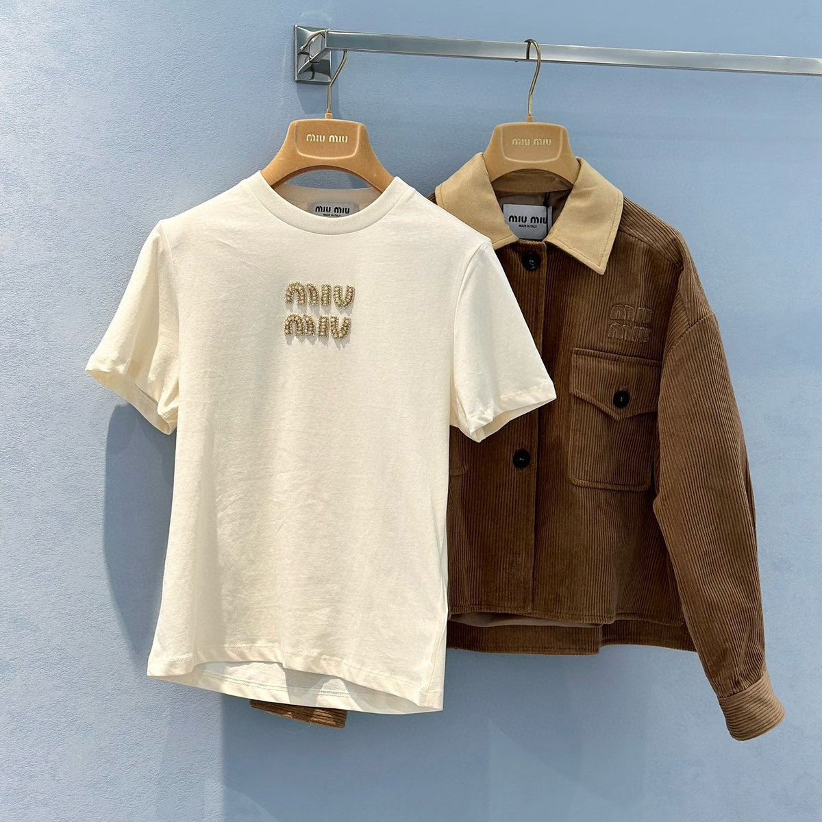 T-Shirts- Miu M T-shirt Premium Designer Cotton T-Shirt