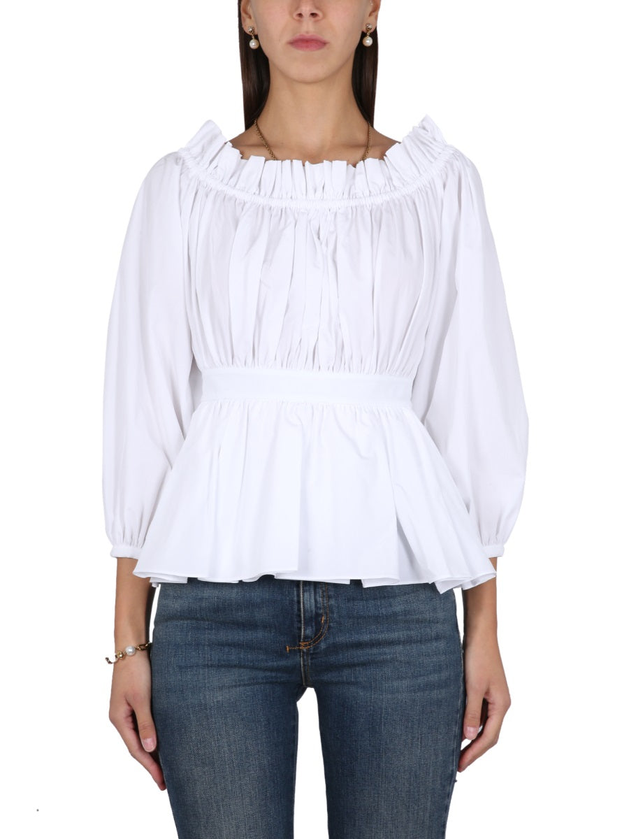 Alexander McQueen Tops? Alexander Mcqueen Women Cotton Poplin Top Premium Designer Casual Top