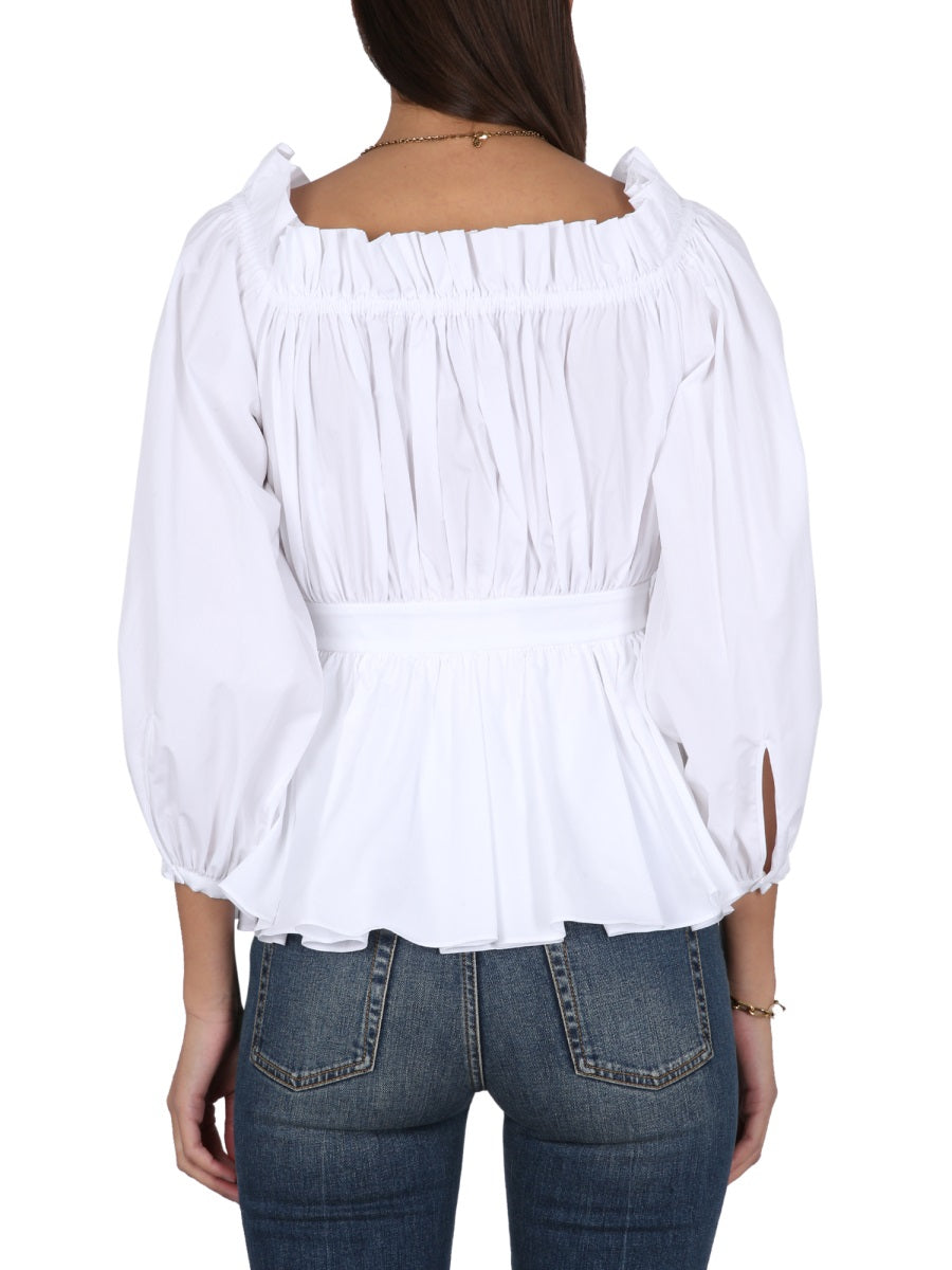 Alexander McQueen Tops? Alexander Mcqueen Women Cotton Poplin Top Premium Designer Casual Top