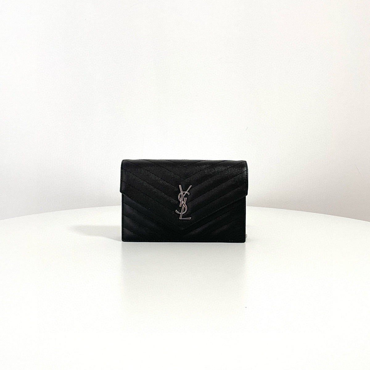 Saint Laurent Wallets- Saint Laurent Cassandre Envelope Wallet On Chain Compact Luxury Card Wallet