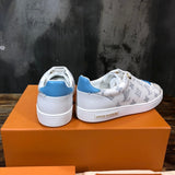 Louis Vuitton Chocolate Brown Low-Top Sneakers - Side Profile View