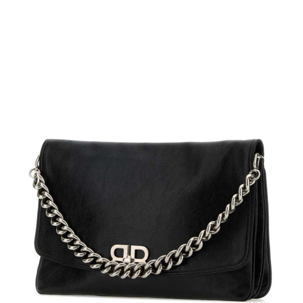 Close-up of Balenciaga handbags hardware and fine stitching