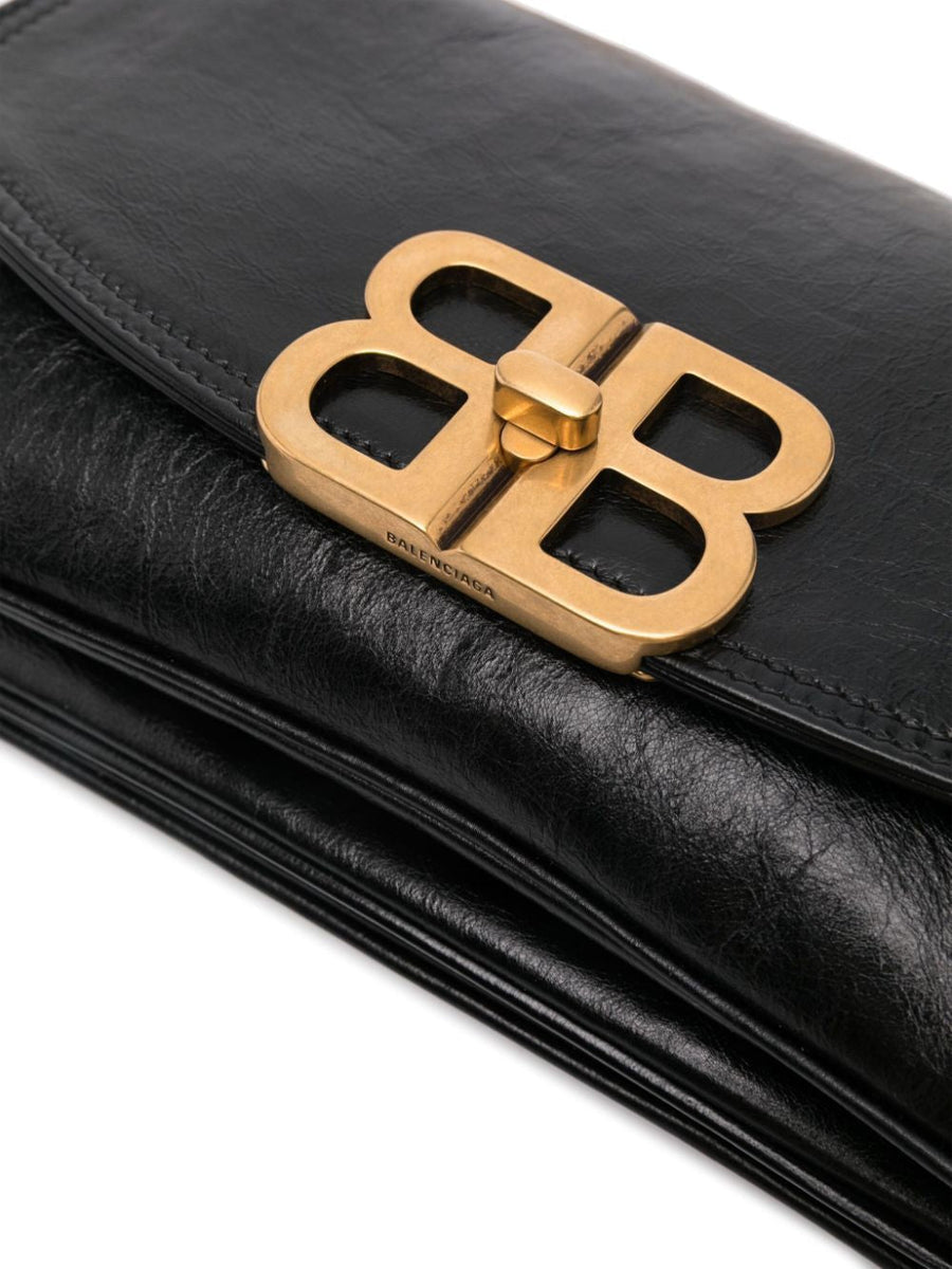Balenciaga Bags? BALENCIAGA Mini BB Flap Leather Handbag Luxury Designer Leather Handbag