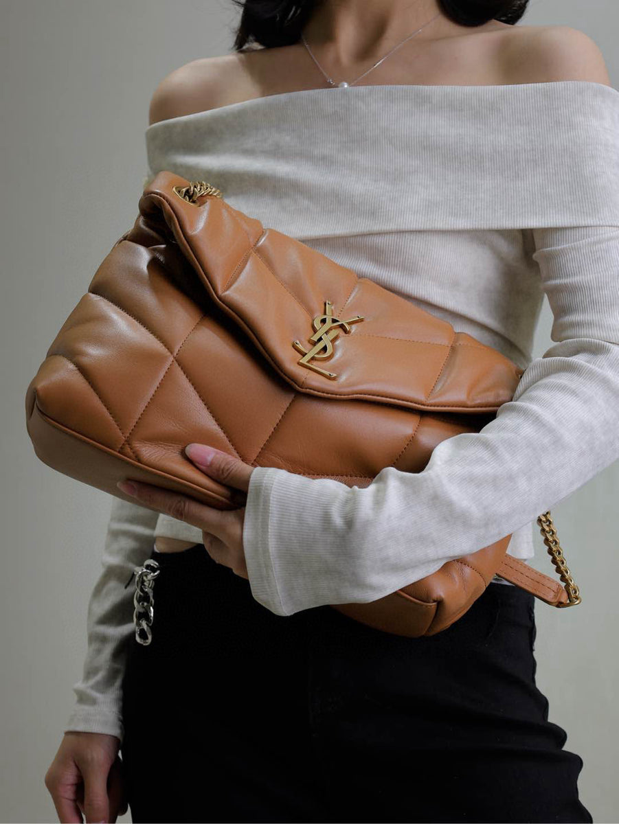 Saint Laurent Bags- Saint Laurent Loulou Medium Puffer Bag Elegant Everyday Designer Handbag