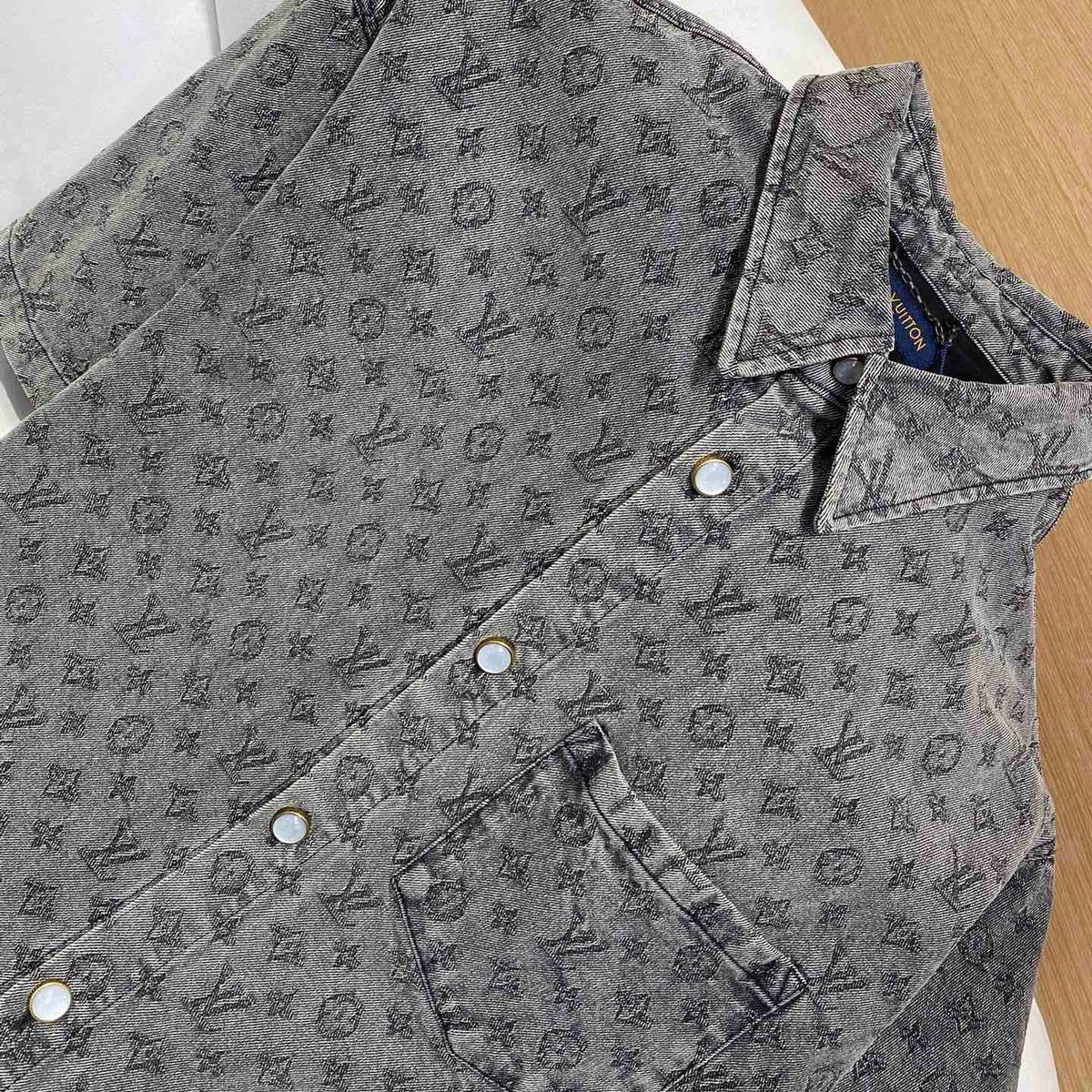 Louis Vuitton Tops- Louis Vuitton Lou Denim Shirt Elegant Everyday Designer Top