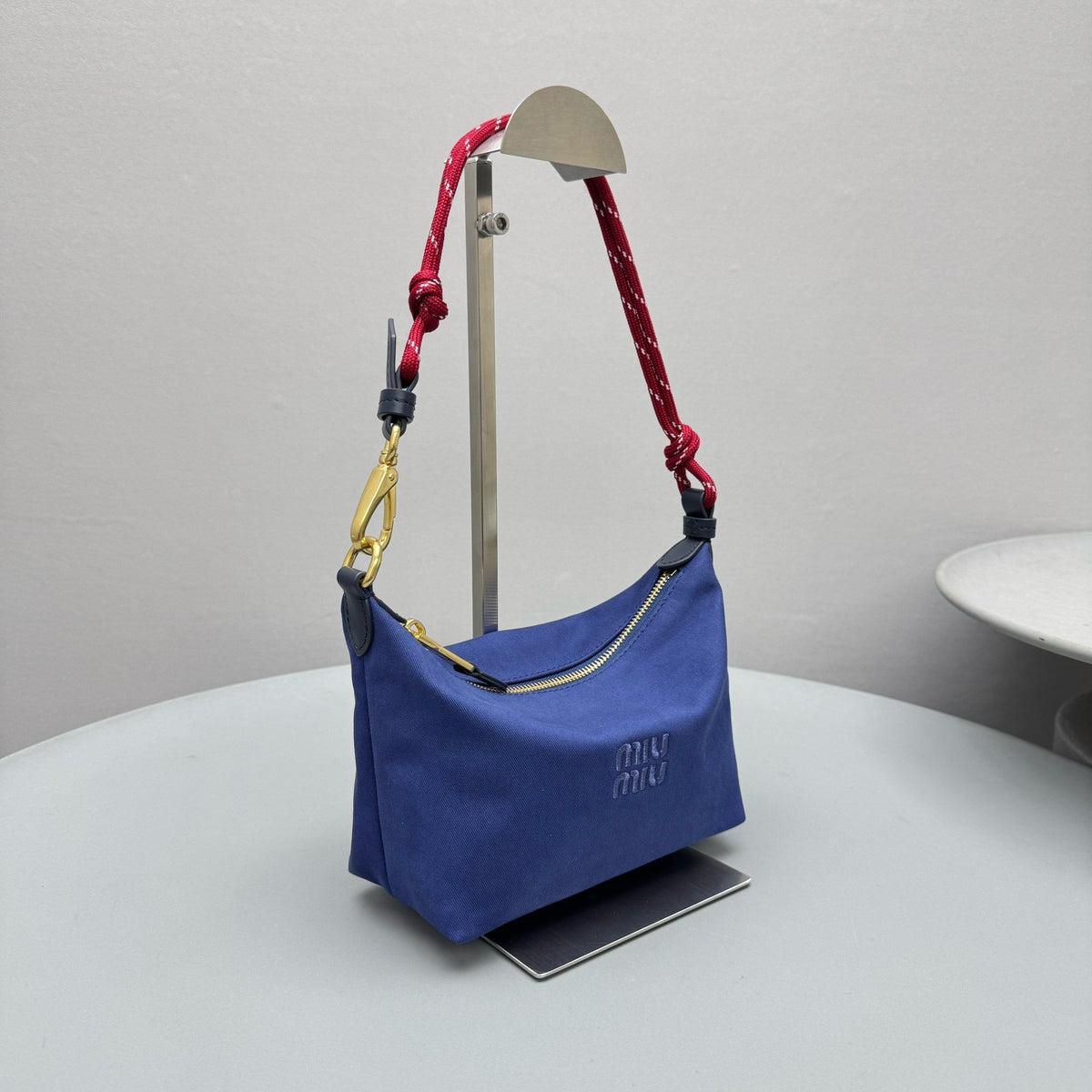 Bags- Miu M Gabardine Pouch Premium Designer Shoulder Bag
