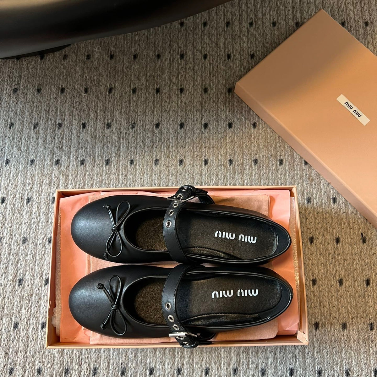 Shoes- Miu M Ballerina Flats Comfortable Everyday Designer Shoes