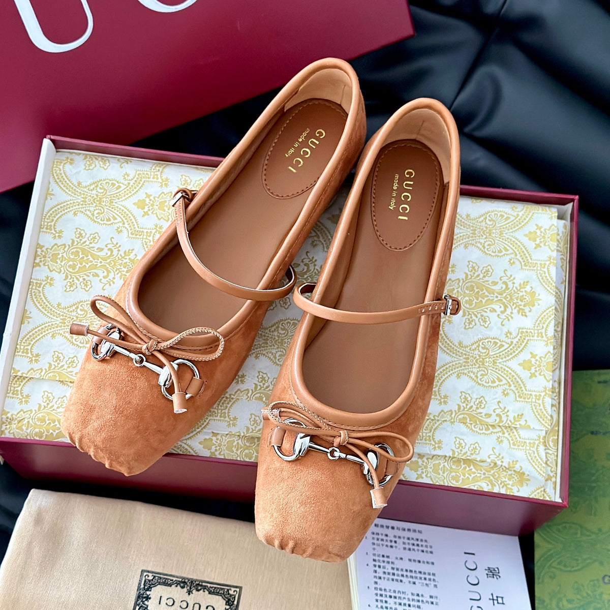 Gucci Shoes- Gucci Ballet Flats Premium Designer Casual Shoes