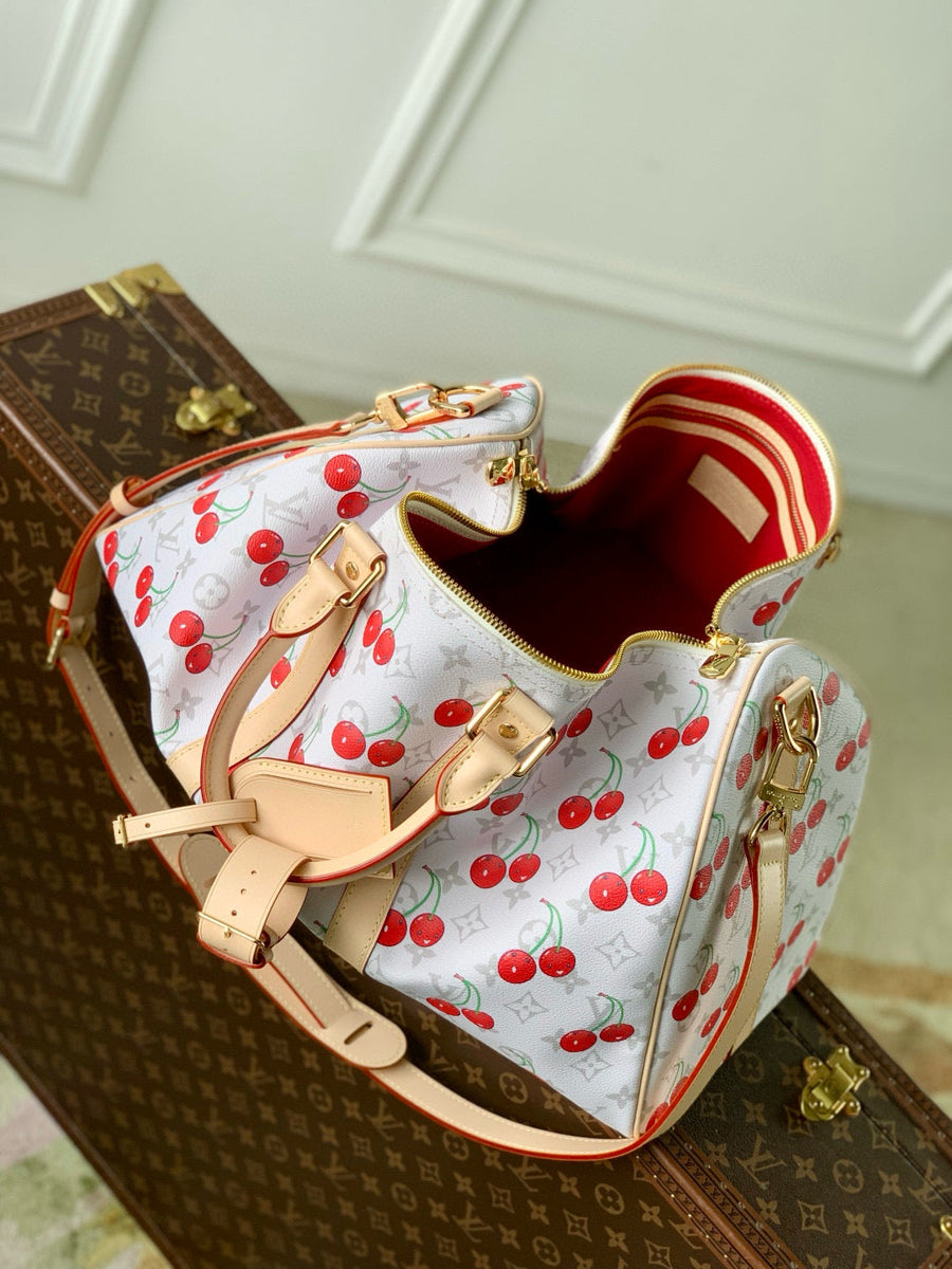 Louis Vuitton Bags- Louis Vuitton Lou x Murakami Keepall 45 Bag Premium Designer Shoulder Bag