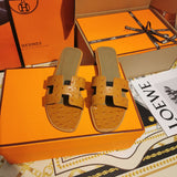Hermes sandals Style 129 - logo and branding close-up
