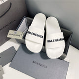 Balenciaga Tan Flat Thong Sandals - Sole Detail View