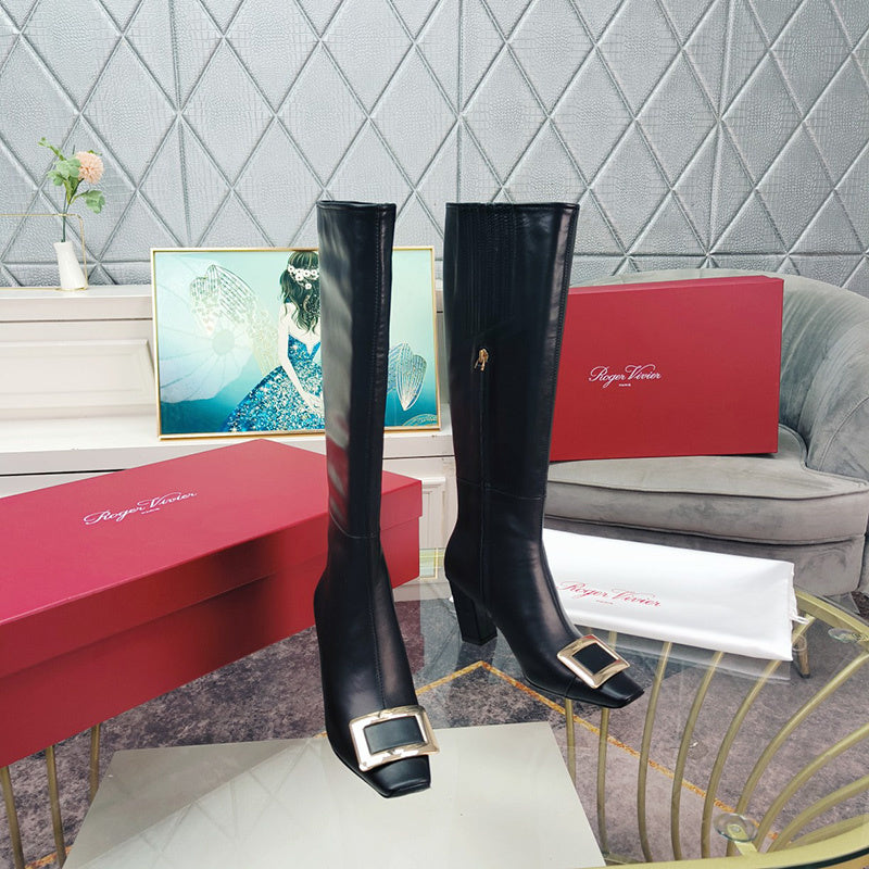 Close-up of Roger Vivier shoes craftsmanship