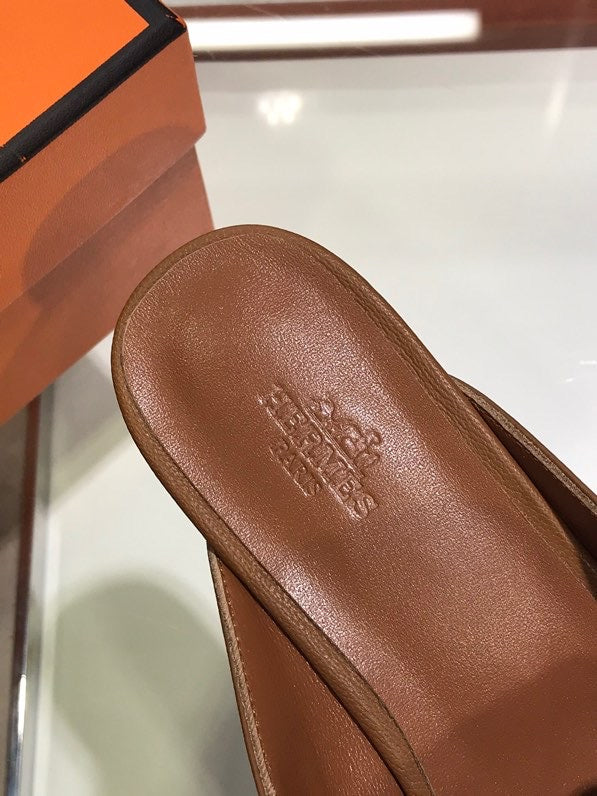 Hermès White Chunky Platform Sneakers - Front View