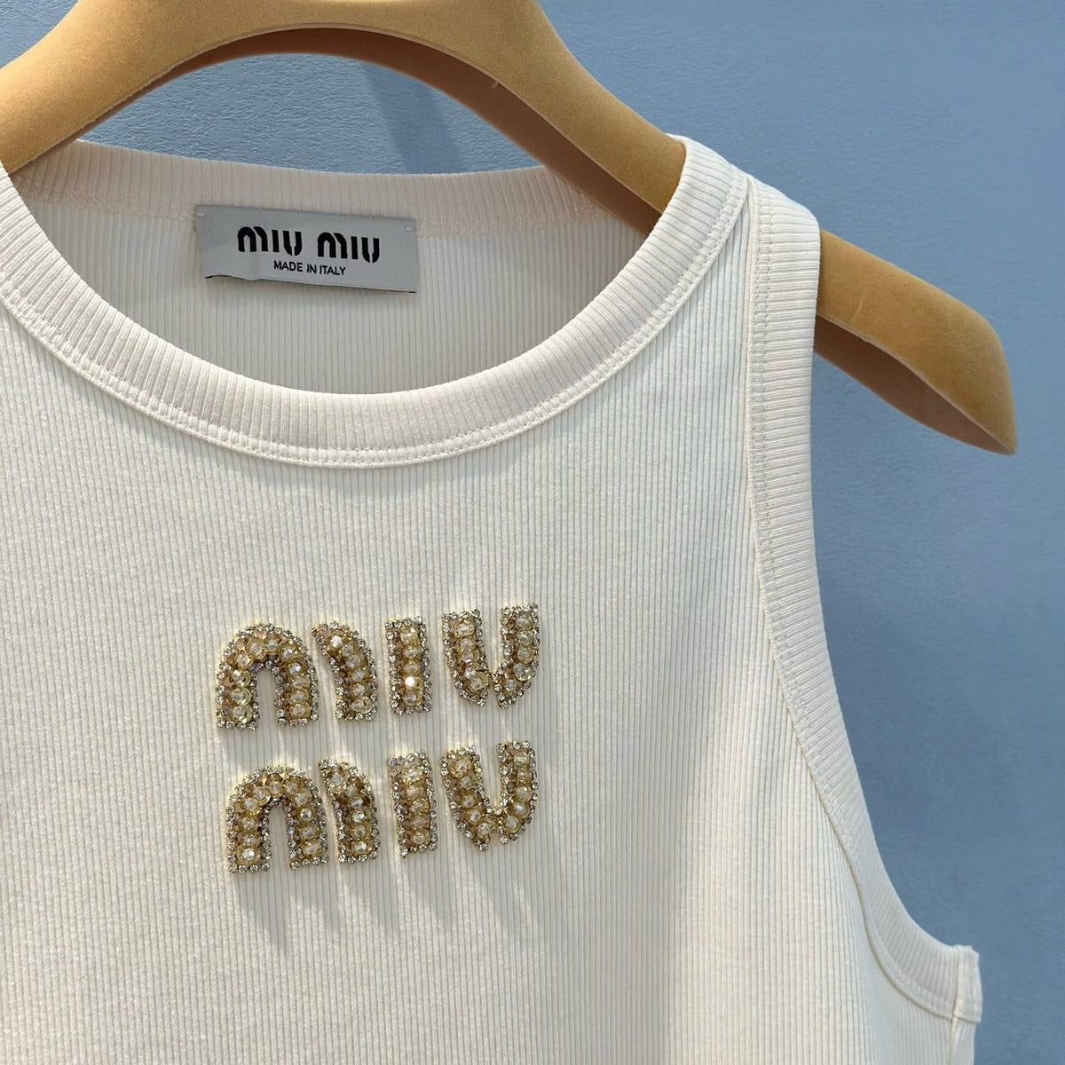 Tops- Miu M Tank Top Premium Designer Casual Top