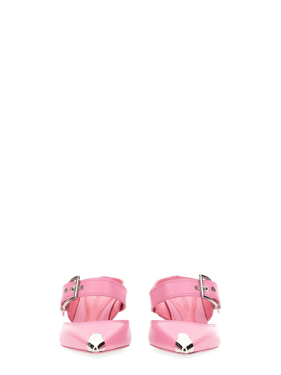 Alexander McQueen premium pumps detail and craftsmanship close-up