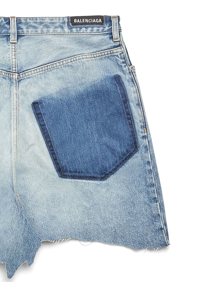 Balenciaga Skirts- BALENCIAGA Asymmetric Cut-Up Denim Mini Skirt Chic Everyday Designer Skirt