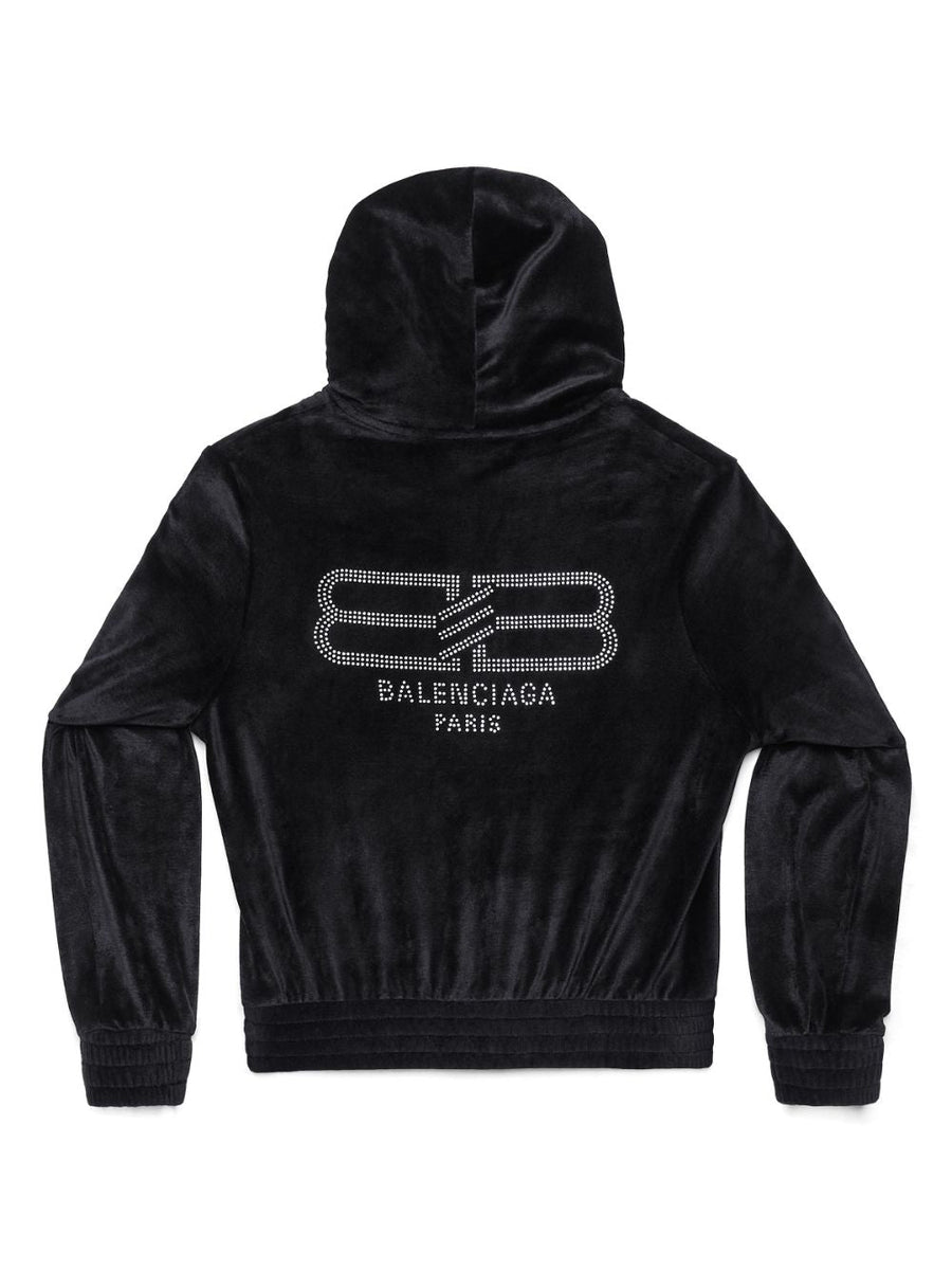 Balenciaga Hoodies? BALENCIAGA Zippered Sweatshirt with Hood for Women Comfortable Luxury Streetwear Hoodie