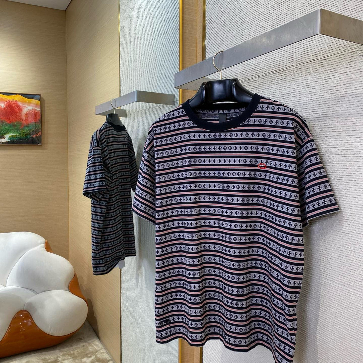 T-Shirts- Chrome T-shirt Casual Everyday Designer Tee